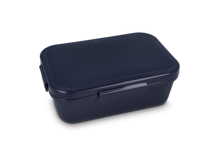 Boîte à lunch personnalisée fermeture sécurisée Tina Bleu foncé